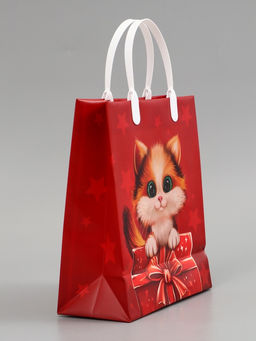 Цена за 10 шт. Пакет подарочный «Котёнок», мягкий пластик, 23×27 см, 150 мкм