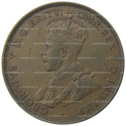 Монета 1 пенни 1933 года Австралия