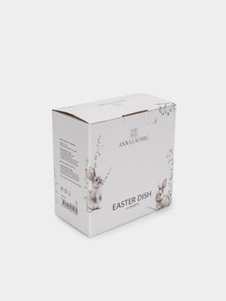 Блюдо пасхальное, 15х6 см, 6 отд, дерево/полирезин, Кролик, Easter - Anna lafarg фото 6