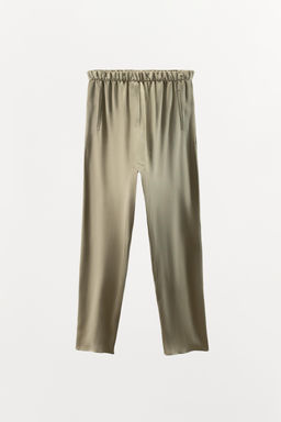 SATIN BAGGY TROUSERS - Zara фото 5