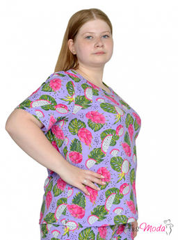 Футболка Модель №2057 размеры 44-84 - Plusmoda фото 3