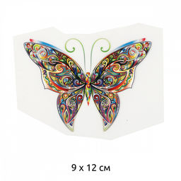 Термотрансфер арт.TBY.1310 Бабочка 9х12см, уп.10шт