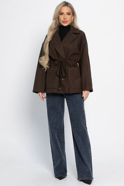 Пальто-пиджак (шоколад) Б15088-7М