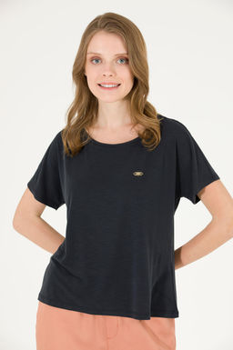 U. S. Polo Assn Женская черная футболка с круглым вырезом - U.s. polo assn фото 2