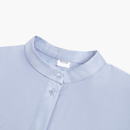 Блузка женская MINAKU: Casual collection с коротким рукавом, размер 42, голубая
