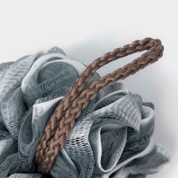 Мочалка для тела Доляна «Градиент», 40 г, серая