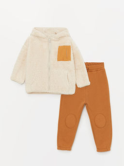 Bisiklet Yaka Uzun Kollu Erkek Bebek H?rka ve Pantolon 2li Tak?m