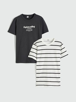 Bisiklet Yaka Erkek ?ocuk Ti??rt 2li