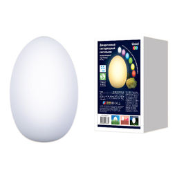 ULG-R003 019/RGB IP54 EGG Светильник декоративный светодиодный Яйцо. Аккумуляторный (в/к). 14*19см. RGB свет. TM Uniel