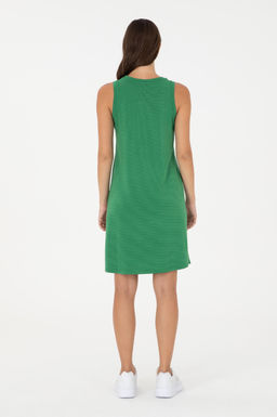 Женское зеленое трикотажное платье Неожиданная скидка в корзине - U.s. polo assn фото 4