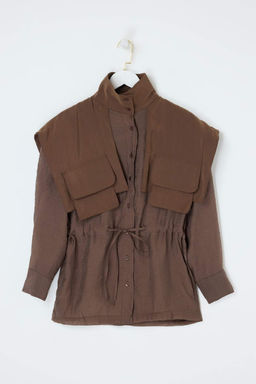 Vizon Modal Cep Detayl? Ince Ceket TWOSS26CE00044