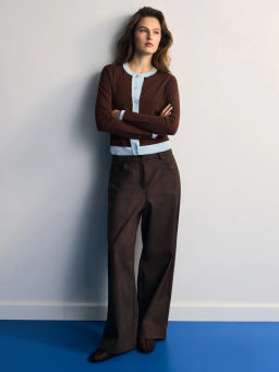 Прямые брюки из искусственной замши / Zarina