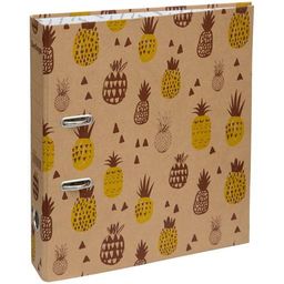 Папка-регистратор Berlingo "Pineapple", покрытие из крафт-бумаги, 70мм, с рисунком (ATk_70403)