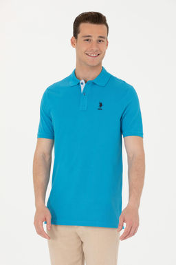 Мужская кобальтово-синяя базовая футболка - U.s. polo assn фото 10