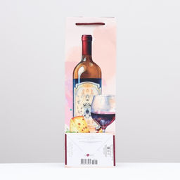 Пакет подарочный Праздничный ужин 12 х 36 х 8,5 см - Simaland фото 2