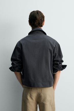 CAZADORA RELAXED FIT LIMITED EDITION / Azul / Gris - Zara фото 3