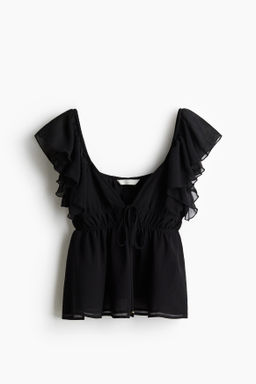 Flutter-sleeved top