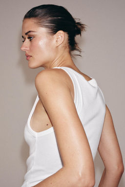 TOP RIB BOTONES / Blanco - Zara фото 3