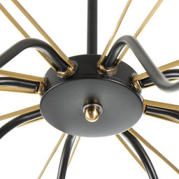 Светильник потолочный BayerLux «Кэган», люстра 8×E27 40 Вт, чёрный, 74×74×46.5 см