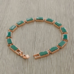 Браслет Канти из зеленой керамики покрытие под золото - Agat77 фото 3