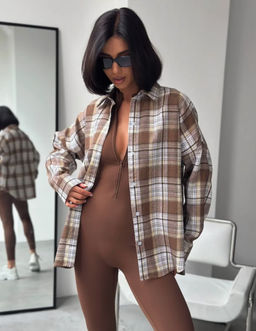 K12702 Рубашка OVER SIZE ТМ_РОЗОВЫЙ - Brand фото 8