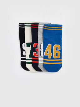 Desenli Erkek ?ocuk Soket ?orap 5li