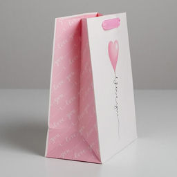 Цена за 2 шт. Пакет подарочный ламинированный, упаковка, «Love you», MS 18×23×10 см