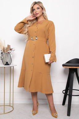Платье Классика в моде (горчица) П7204 - Lt collection фото 8