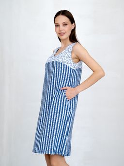 Сарафан хлопок 100%,сине-голубой - Binita фото 5