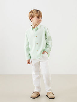 Basic Erkek ?ocuk G?mlek ve Pantolon 2li