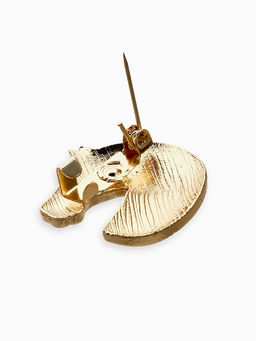 Цена за 12 шт. Брошь "Лошадь" голова, МИКС в золоте (неделимая фасовка 12 шт. цена за шт.)