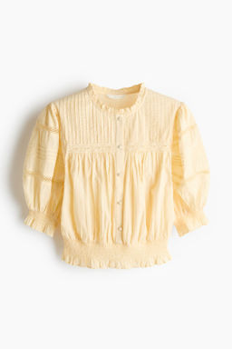 Blusa de algod?n con jaretas - H&m фото 3