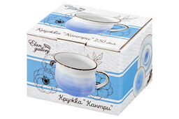 Кружка 250 мл 11,5*9*7 см Кантри небесно-голубая - Elan gallery фото 10