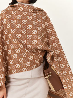 в составе ШЕРСТЬ  и КАШЕМИР Большой, мягкий, теплый  двусторонний палантин - Tantino фото 2