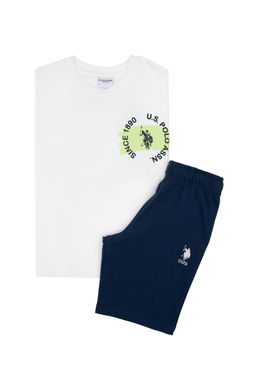 Erkek _ocuk Beyaz Pijama Tak_m_ Sepette S_rpriz _ndirim