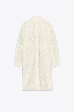 EMBROIDERED SHIRT DRESS ZW COLLECTION - Zara фото 2