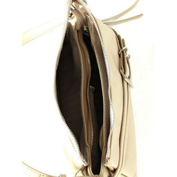 Сумка женская натуральная кожа GU 2033-6650, 3отд, плечевой ремень, бежевый SALE 265812 - Adelia фото 8