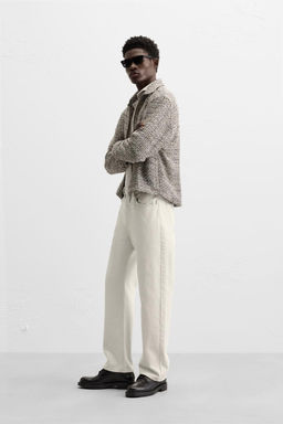 TEXTURED ZIP-UP OVERSHIRT - Zara фото 4