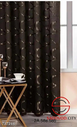 Плотные шторы Рогожка с тюлью