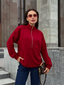 Джемпер AURA 2199-170 спелая вишня