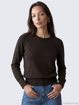 Bisiklet Yaka Kad?n Triko Kazak