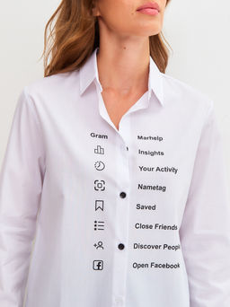 Блузка женская дл. рук. KATHARINA KROSS KK-B-0101P-белый.принт  фото 6