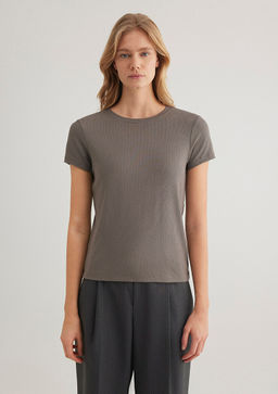 Gri Tisort - Mavi фото 3