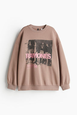Sudadera oversize con estampado - H&m фото 5