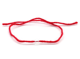 Браслет карасная нить с горным хрусталем "Близнецы" шарик 6мм, 33см