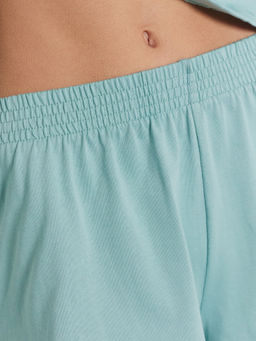 Пижама женская с принтом и надписью AMOUR пыльная бирюза +печать 592536 - Mark formelle фото 7