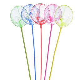 Сачок (ручка бамбук, цвет в ассортименте) (90/23 см.)