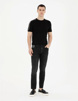 Antrasit Slim Fit Jean Pantolon