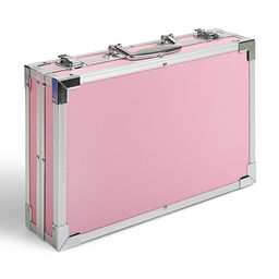 Набор для рисования: 122 предмета, складной, в чемоданчике розовый