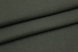 Конопля с хлопком-диагональ цв.Болотно-серый хаки, ш.1.4м, конопля-80%, хлопок-20%, 246гр/м.кв - Купава фото 2